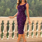 💖LAST DAY SALE 50% OFF💃Women's Round Neck Sleeveless Party Gliter Dress