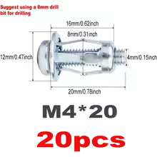 🔩🌼 Expansion screw petal nuts – rust-proof, firm grip, easy install!