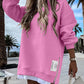 🎁 Hot Sale 49% OFF 🔥Long Sleeve Pullover Zipper Slit Casual Sweatshirt Dress