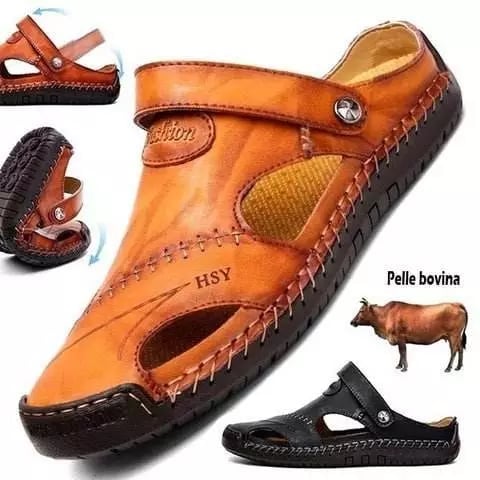 🎁 Hot Sale 49% OFF 🔥Large Size Soft Leather Men's Breathable Outdoor Sandals