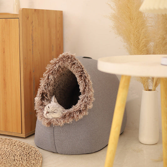 💥HOT SALE 49% OFF🐾Winter Warm Pet Cave Bed