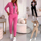 🎉Hot Sale 49% OFF😍Women's 3-Piece Zip-Up Tracksuits (jacket+vest+trousers)