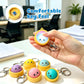 🔥🎁LAST DAY 50% OFF🔥Cute Dumpling Pressable Fidget Keychain - touch sensing light