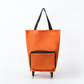 🛍️✨ Convertible shopping tote – hides wheels, holds 20kg, expands with zipper!