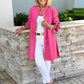 🎉2025 New Products Hot Sale✨Solid Color Long Cotton Shirt Jackets For Women