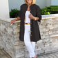 🎉2025 New Products Hot Sale✨Solid Color Long Cotton Shirt Jackets For Women