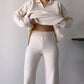🔥Limited Time Sale 37% OFF🎁V-Neck Casual Slit Knitted Two-Piece Set