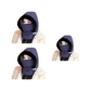 Plush-lined Thickened Thermal Hat with Face Mask for Men and Women