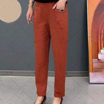 💕New Year Hot Sale 49% OFF💕💝Women's Elastic Waist Cotton Pants💝