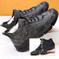 ☃️Spring is coming.✨Men's Faux Wool Lining Leather Sneaker👟
