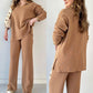🔥Limited Time Sale 37% OFF🎁V-Neck Casual Slit Knitted Two-Piece Set