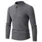 🎁 Hot Sale 49% OFF 🔥Men's Ribbed Half Zipper Closure Knit Shirt（49% OFF）