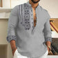 🎉Hot Sale 49% OFF🎉Long-sleeved Stand Collar Casual Shirt for Men