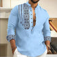 🎉Hot Sale 49% OFF🎉Long-sleeved Stand Collar Casual Shirt for Men