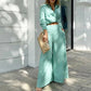 🏖️Summer Hot Sale 49% OFF🌼Elegant two-piece set: long-sleeved top with cuffs and high-waisted pants