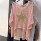🔥Last Day Promotion 49% OFF🔥💝Women's Fashion Round Neck Crochet Knit Fishnet Top