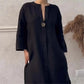 🎉2025 New Products Hot Sale✨Casual Breathable 3/4 Sleeves V-Neck Dress