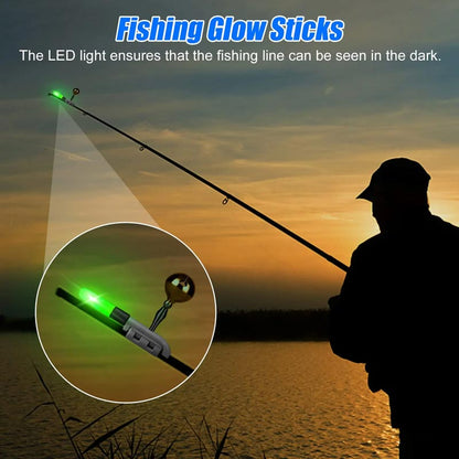 🎁Fishing Rod LED Light with Buzzer Bell