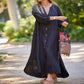 🔥2026 HOT SALE🔥🌸Women’s Minimalist Cotton Linen V-neck Long Dress