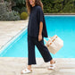 🌸Summer Hot Sale 49%OFF🌸Women's 3/4 Sleeve Capelet Wide-Leg Pants Set