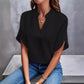 🏖️Summer Hot Sale 49% OFF🌼Women's V-neck solid color short sleeve top