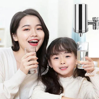 🎉2025 New Products Hot Sale✨ Installation-free Stainless Steel Household Faucet Water Purifier