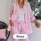 🎉Hot Sale 49% OFF🎉Women's cotton linen long sleeve blouse and pants set
