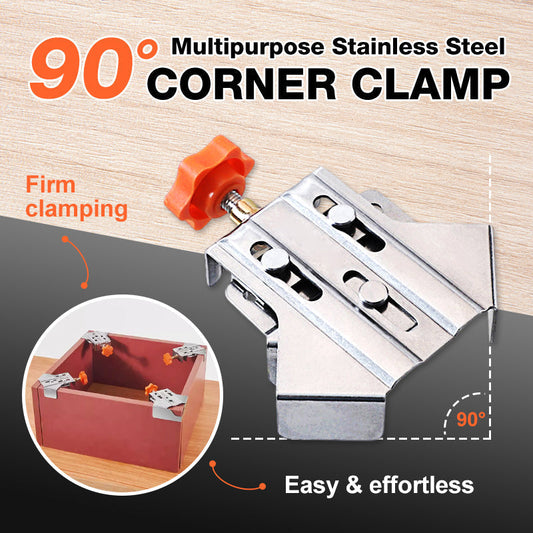 🎁 Hot Sale 49% OFF 🔥Multipurpose Stainless Steel 90 Degree Corner Clamp