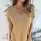 🌸Summer Hot Sale 49%OFF🌸Women's Cozy Knit Long Sleeve Tunic Top with Side Slits
