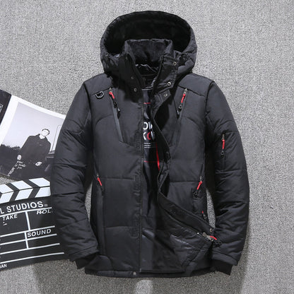 ❄️Winter Limited-Time Lowest Price⏰£44.99 Men’s White Duck Down Parka Winter Warm Jacket