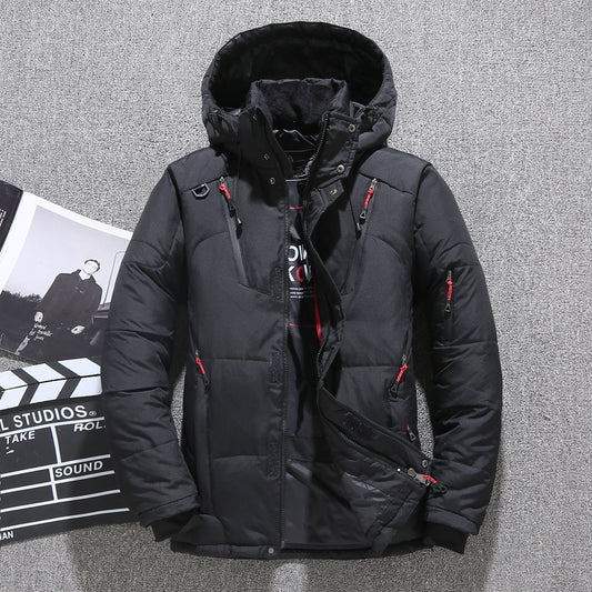 ❄️Winter Limited-Time Lowest Price⏰£44.99 Men’s White Duck Down Parka Winter Warm Jacket