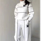 ✨Winter Offer💖Casual Line Sweatshirt 2-Piece Set