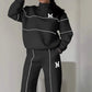 ✨Winter Offer💖Casual Line Sweatshirt 2-Piece Set