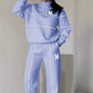 ✨Winter Offer💖Casual Line Sweatshirt 2-Piece Set