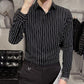 💕Buy 2 get extra 8% off 💕Men's Slim-Fit Striped Long-Sleeve Shirt