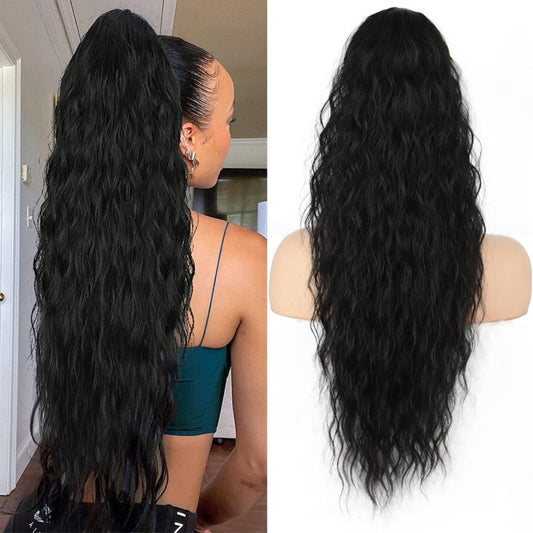 🫧🫧Limited Price ￡11.99-Last Day Promotion 49%OFF🫧Curly Wavy Frizzy Hair Extension with Ponytail