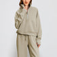 ✨Autumn Specials 49%OFF🔥 Women’s High-Neck Zip-Up Pullover and Wide-Leg Pants Set