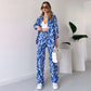 🌸Spring Specials🌸Chic Women's Zebra Print Shirt & Pants Set