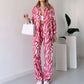 🌸Spring Specials🌸Chic Women's Zebra Print Shirt & Pants Set