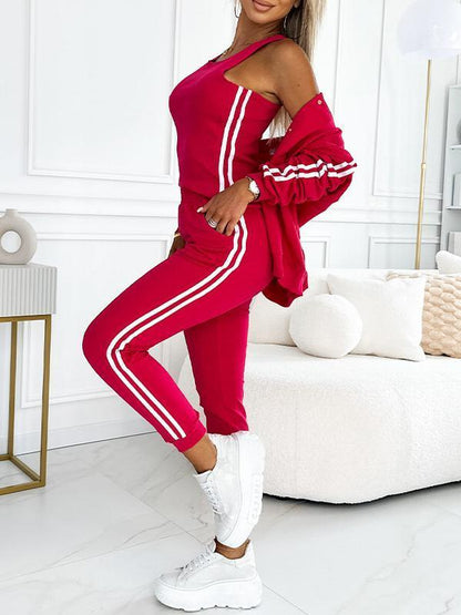 🎁 Hot Sale 49% OFF 🔥Women's Three-piece Baseball Jacket And Pants Set