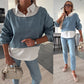 🎉Hot Sale 49% OFF🎉Women's Chic Long Sleeve Denim Top & Trouser Two-Piece Set