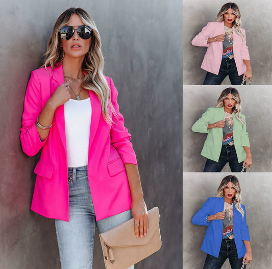 🎁 Hot Sale 49% OFF 🔥Long sleeved suit top Ins blogger super popular slimming casual fashionable suit slim fit version