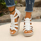 👡Wedge sandals with rhinestone decoration