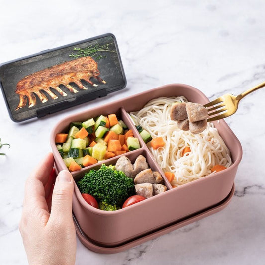 🍚Microwave-Safe Compartmentalized Silicone Lunch Box