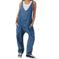 💕New Year Hot Sale 49% OFF💕Women's Casual V-Neck Long Denim Overalls