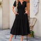 🌸Spring Specials💐 49% OFF👗Women's Casual Summer Short-Sleeve V-Neck Long Dresses