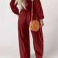 🎉🛍️Hot Promotion 50% OFF💃2025 New Women's Casual Long Sleeve Wide Leg Pants Jumpsuit