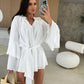 💝Limited Sale 49% OFF🔥Women's Solid Color Loose Mini Dress