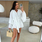 💝Limited Sale 49% OFF🔥Women's Solid Color Loose Mini Dress