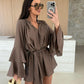 💝Limited Sale 49% OFF🔥Women's Solid Color Loose Mini Dress